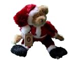 Boyds Head Bean Collection SANTA BEARHUGS Christmas Teddy Bear