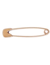 14K Yellow Gold Safety Pin Pendants
