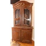 62 Inch Two Door Buffet Hutch with Cherry Finish