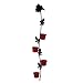 Wand-Kerzenleuchter ROSE mit 4 roten Glaseinsätzen
