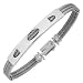 Forzieri DiFulco Line Sterling Silver Plate Three-Strand Bracelet