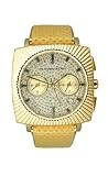 BCBGMAXAZRIA Leather Collection Elite Rhinestone Silver Dial Women's watch #BG6265