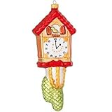 Cuckoo Clock Glass Ornament