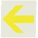 Brady 5060-ARO,  Quik-Align Diecut Labels, 2" Height, Gothic, Yellow, Legend "Arrow"  (Pack of 10)