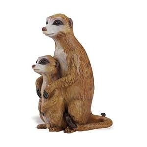 Meerkat with Baby Animal Figure