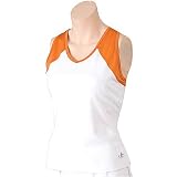 Womens Balle de Match Racer-Yip Tank-White/Orange