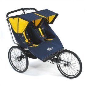 Baby Jogger 68728 Performance Series Double Jogging Stroller in Navy / Yellow