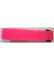 Quick Grip Velcro 18mm Hot Pink One Piece Slip Thru Sport Watch Band