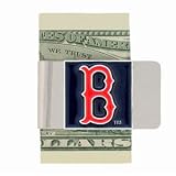 Boston Red Sox Enameled Pewter Money Clip/Card Holder - MLB Baseball Fan Shop Sports Team Merchandise