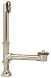 Twist Close Bath Waste Bathtub Overflow Satin Nickel