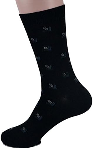 Thefirstpair Eco-Friendly Bamboo Cotton Cashmere Men's Classic Dress Trouser Crew Packs of 6 Socks Most Bargains Large Grey