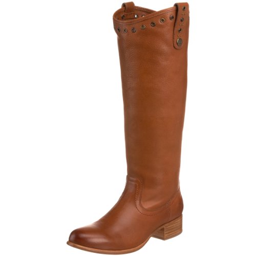 FRYE Womens Amelia Grommet Tall Knee-High Boot,Cognac,9 M US