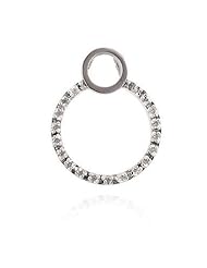 CZ Circle Pendant Necklace