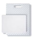 Architec The Gripper 11-by-14-Inch Non-Slip Cutting Board, White/White