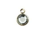 57700 4mm Gold-Plated Channel Drop Black Diamond