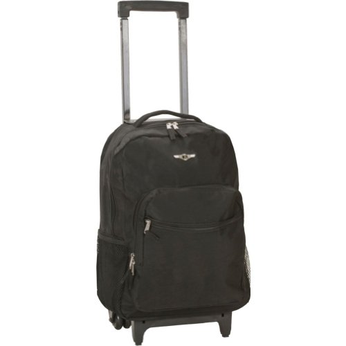 Rockland 17 Inch Rolling Backpack