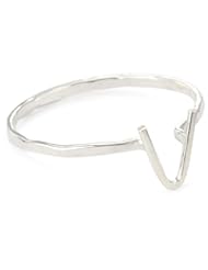 Melissa Joy Manning "Alphabet" Silver Initial Ring, Size 7