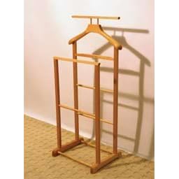 JEEVES - Solid Wood Double Clothes Valet / Hanging Rail