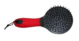 Horse Grooming Mane and Tail Brush Easy Grip Red