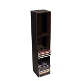 Brown Leather Look and Feel Tall CD Unit ( Holds up to 57 CDs )