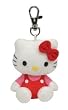 TY Beanie Baby - HELLO KITTY (RED OVERALLS) ( Plastic Key Clip ) TY Beanie Baby - HELLO KITTY (RED OVERALLS) ( Plastic Key Clip )
