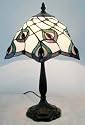 Peacock Design Tiffany Accent Lamp