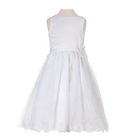 Sophias Style Boutique White Petal Wedding Flower Girl Pageant Dress 2T-14