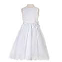 Sophias Style Boutique White Petal Wedding Flower Girl Pageant Dress 2T-14