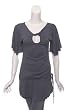 BAILEY 44 Flutter Sleeve Keyhole Top in Blue