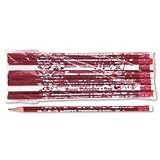 MOON PRODUCTS Decorated Pencil, Happy Valentine's Day, #2, BLK/RD/WE Brl, Dozen