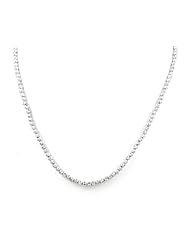 Officina Bernardi Silver 16" Mooncut Necklace