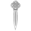 Sterling Silver Celtic Knot Bookmark