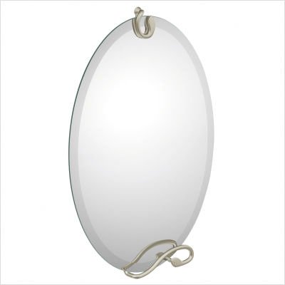 Organic Mirror with Decorative Hardware