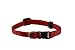 Pet Supplies : Small Solid Adjustable Pet Collar with EZ Snap Buckle, Red