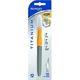 Westcott Titanium Bonded Hobby Knife With Cushion Grip Handle and #11 Blade