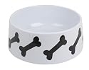 Wholesale box of 10 XL Melamine Dog Bowl with Black Bones