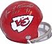 Jan Stenerud Autographed Kansas City Chiefs Mini Football Helmet with 