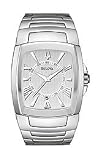 Bulova Stainless Steel Bracelet White Dial Men's watch #96B124