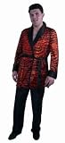 Adult Tiger Print Smoking Jacket - LARGE