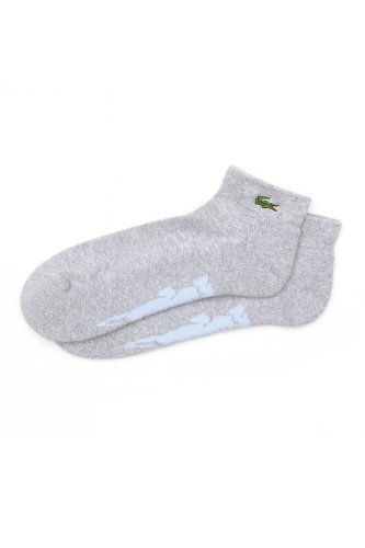 Men'S Green Croc Quarter Cotton Blend Ped Sport Sock