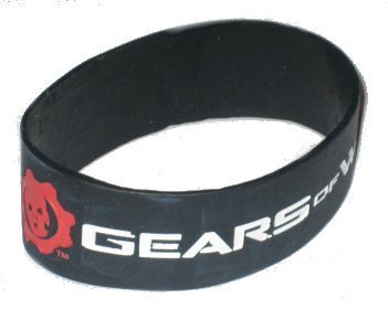 Gears of War Logo Black Rubber Wristband 51090