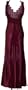 Lace Halter Prom Formal Gown Long Holiday Party Cocktail Dress Bridesmaid, Medium, Burgundy