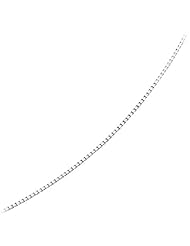 18" Venetian Box Neck Chain in 14K White Gold