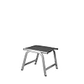 Kettler 0301203-0000 Basic Plus Hocker 55 x 53 x 44 cm, silber / anthrazit
