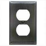 Baldwin 4752.CD Classic Square Bevel Design Single Duplex Switch Plate Finish: Polished Brass
