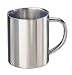 Edelstahl Isolierbecher 0,4 lhochglanzpolierter Edelstahl (18/8),doppelwandig, 
thermoisoliert,sp�hlmaschinen- und bruchfest,Einzelkarton,Ma�e: 0,4 l, � 8,8 cm, H�he 12,2 cm