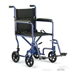 Invacare Aluminum Lightweight Transport Wheelchair