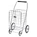 Kitchen & Housewares : Jumbo Folding Shopping Cart - Chrome (Chrome) (41.75