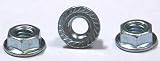 1/2-13 Hex Flange Nuts / Serrated / Steel / Black Oxide / 250 Pc. Carton