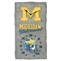 Michigan Wolverines 18 Clock Thermometer